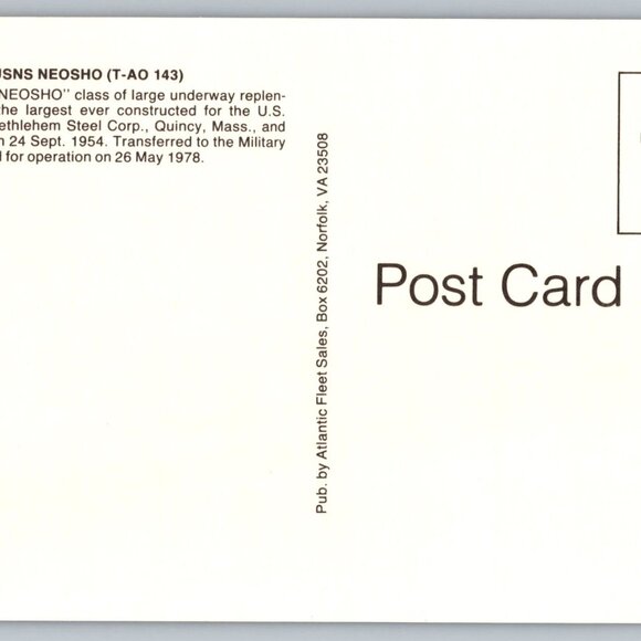 Postcard  Unposted  Warships [Oilers] Lot of 8 Historic Collection #1173 - Picture 4 of 16